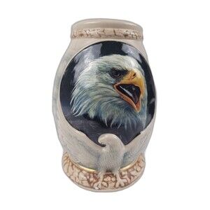 Bald Eagle Stein Woodlands Series In Original Box Forest Artwork With Eagles